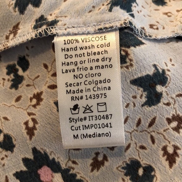 Millibon 100% Viscose Spaghetti Strap Swing Crop Top Size M - Picture 8 of 8